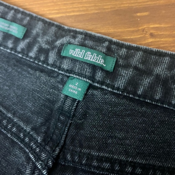 SOLD! wild fable high waist black jean shorts - Picture 3 of 4